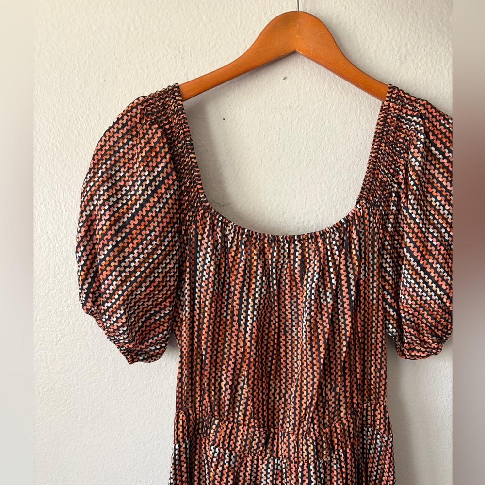 NWT Ramy Brook Megan Cutout Smocked Waist Tie Front Maxi Dress Women’s Plus XXL - Picture 7 of 14